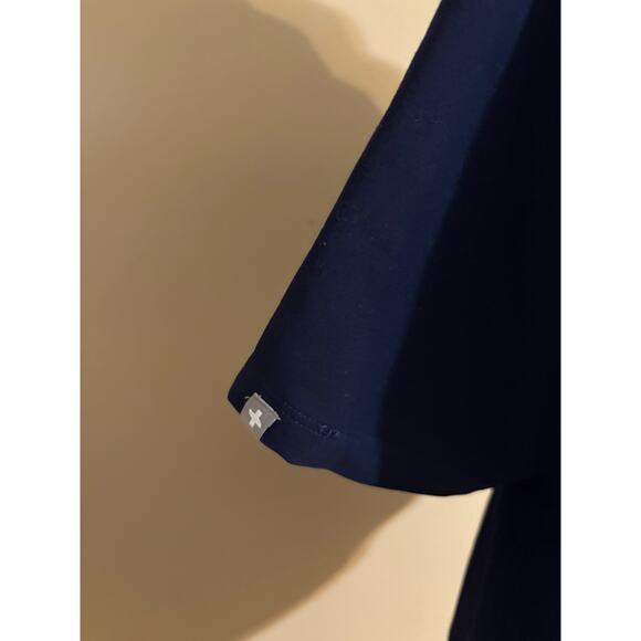 FIGS Technical Collection V Neck Scrub Navy Blue Top Sz M - Picture 6 of 6